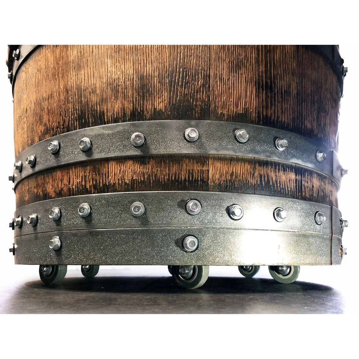 Whiskey & Wine Barrel Coffee Table Set — 4 Chairs - Pub Set