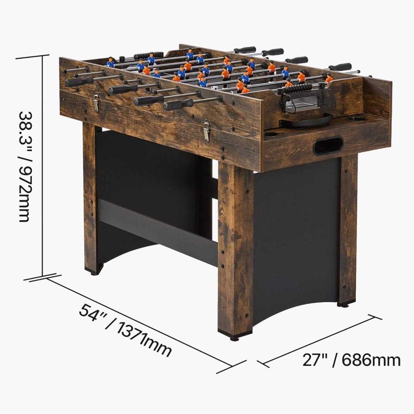 54-Inch 3-In-1 Air Hockey, Ping Pong And Foosball Table Combo
