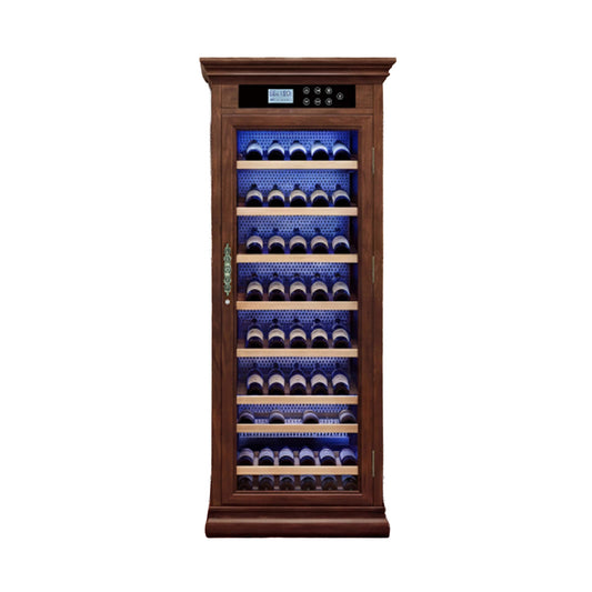 Nuvia 102-Bottle 10.6 Cu.Ft Wine Cooler Cabinet With LED Lighting And Temperature Control