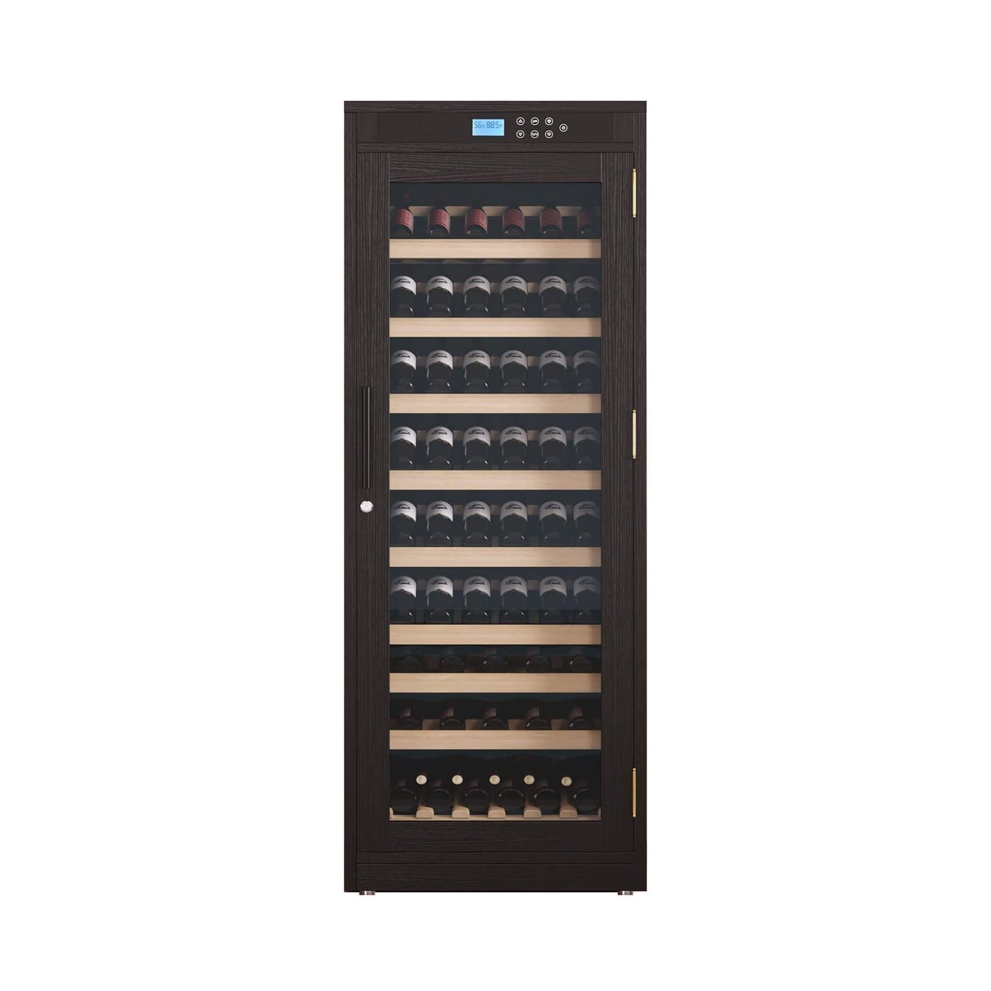 Nuvia 102-Bottle Smart Temperature-Controlled Multi-Tier Wine Cabinet For Home And Bar