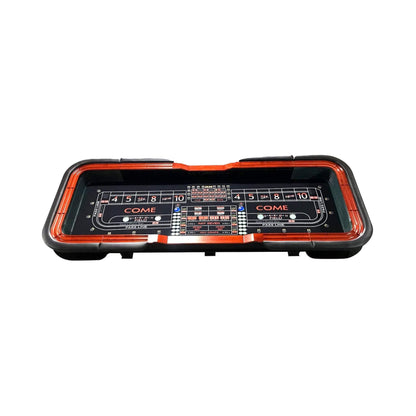 12FT Casino Style Craps Table With Full Drink Rail And Cushion Rim Cover