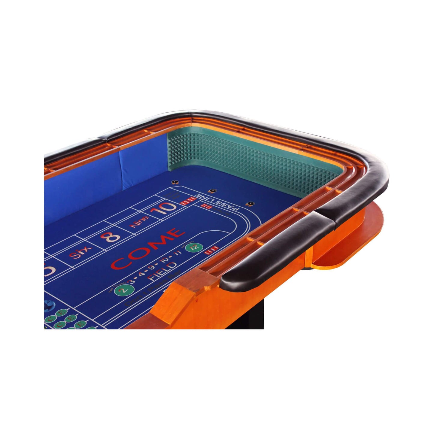 12FT Deluxe Casino Craps Game Table With Full Drink Rail