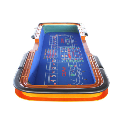 12FT Deluxe Casino Craps Game Table With Full Drink Rail