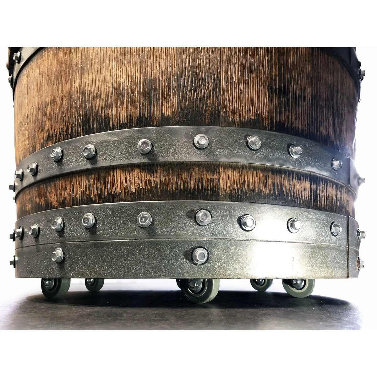 Whiskey & Wine Barrel Coffee Table Set — 2 Chairs Pub Set