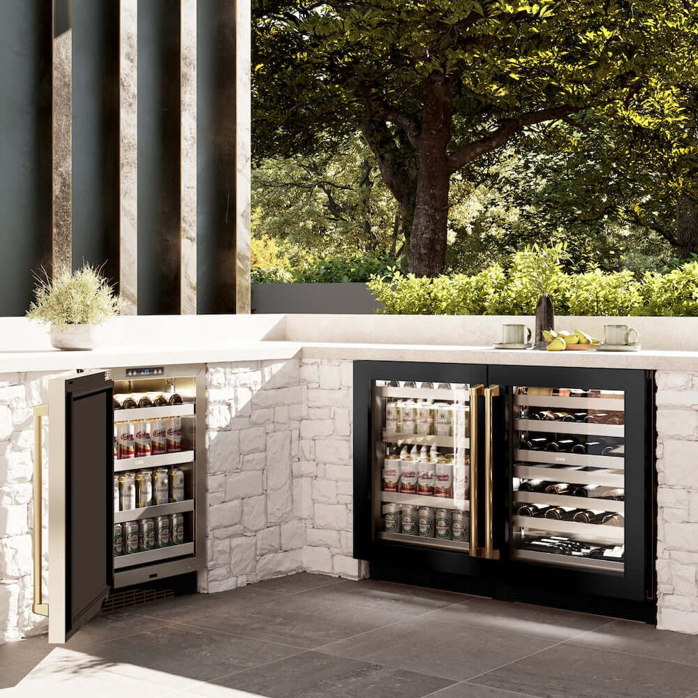 ZLINE 24" Touchstone 151 Can Beverage Fridge