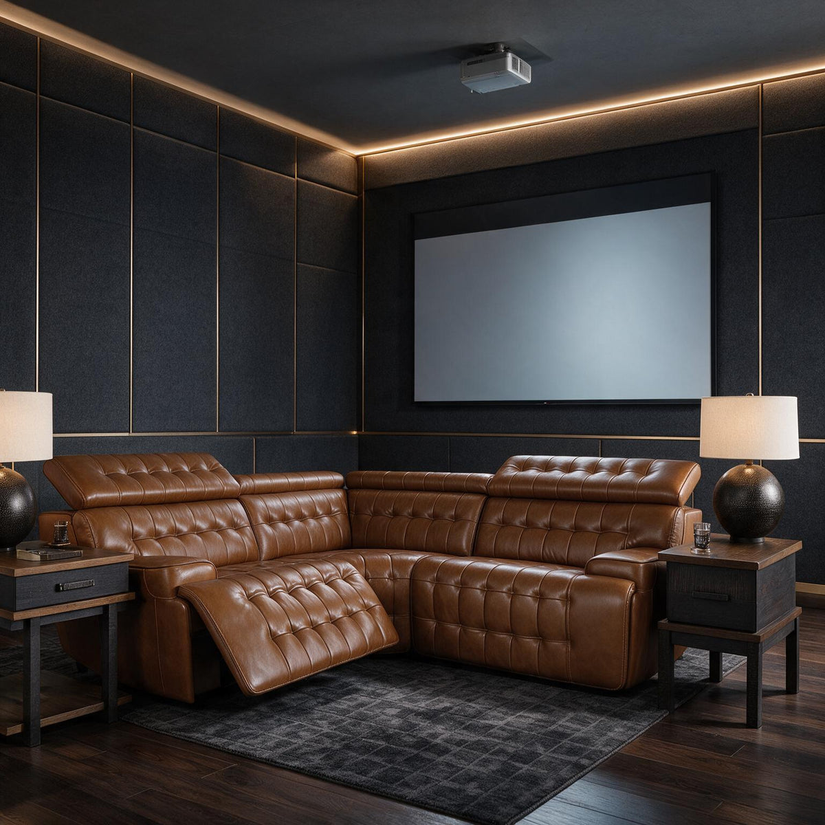 Temmpton Chocolate 3-Piece Corner Power Reclining Sectional Sofa