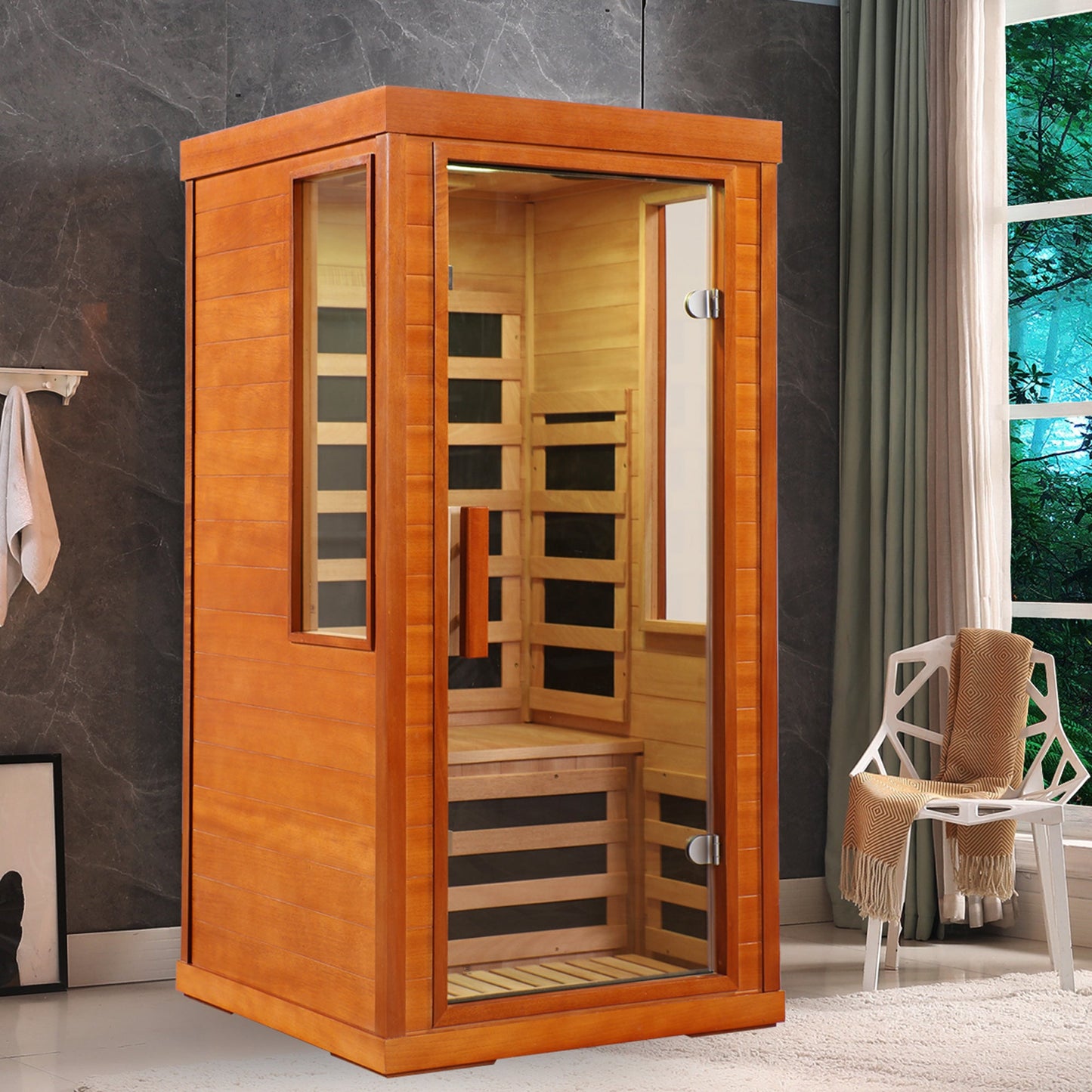 Home Dry Infrared  Sauna Red Light 1 Person