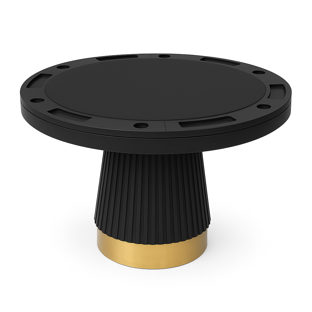 2 in 1 Poker Table  48" Black