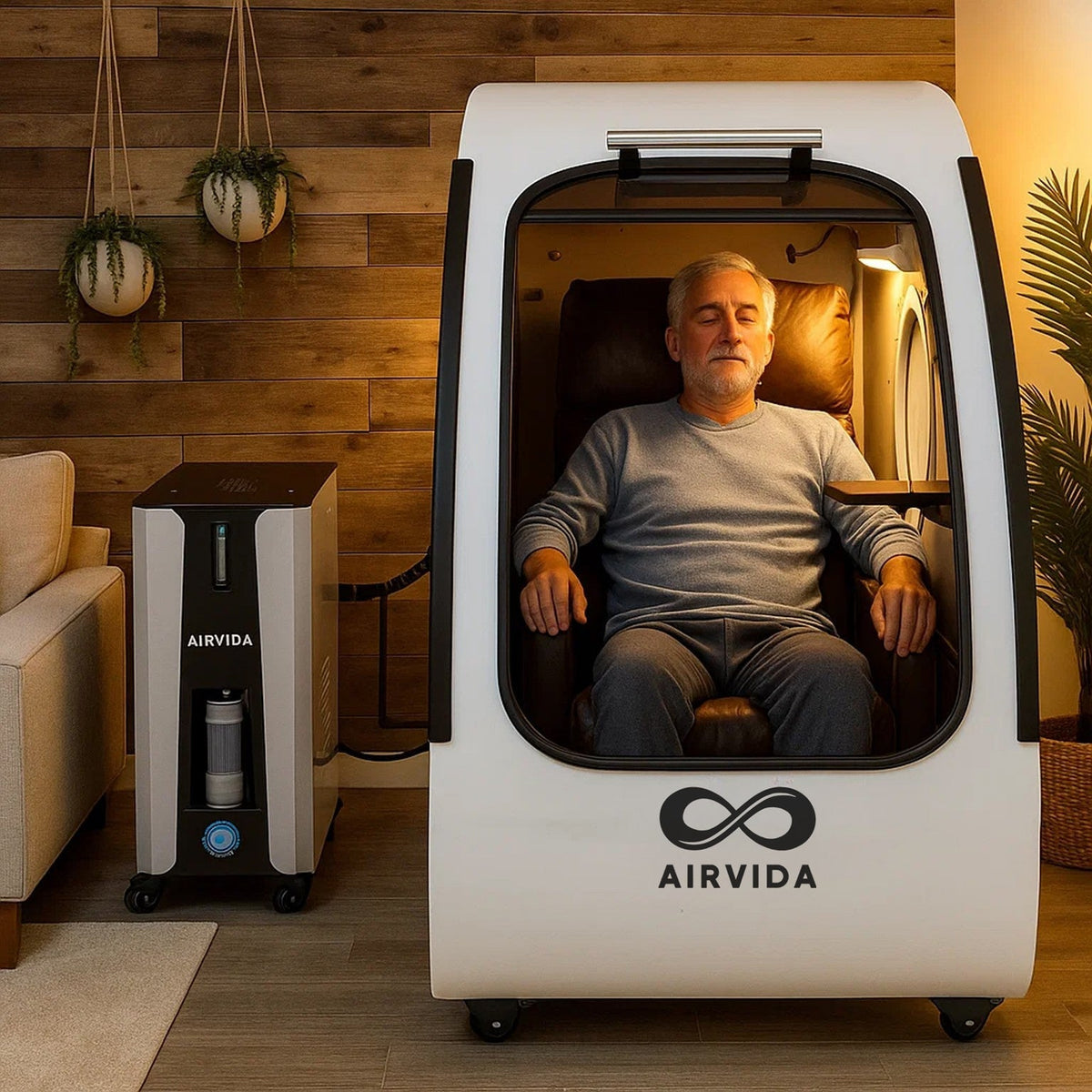 Airvida Elite Sitting Hard Shell Hyperbaric Chamber – 1.3–2.0 ATA