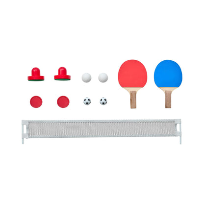 54-Inch 3-In-1 Air Hockey, Ping Pong And Foosball Table Combo