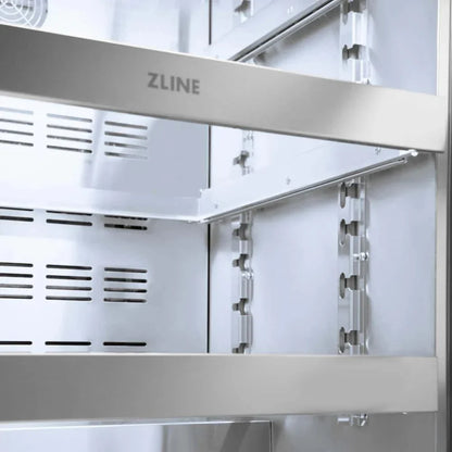 ZLINE 24" Touchstone 151 Can Beverage Fridge DuraSnow® Stainless Steel Glass Door RBSO-SN-24