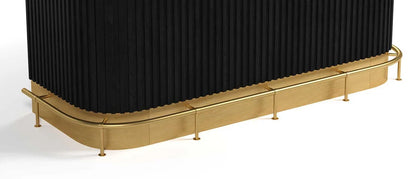 Prohibition Series Bar Foot Rail - Black