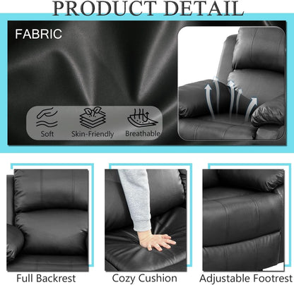 Black Sofa Set For Living Room Theater Seating