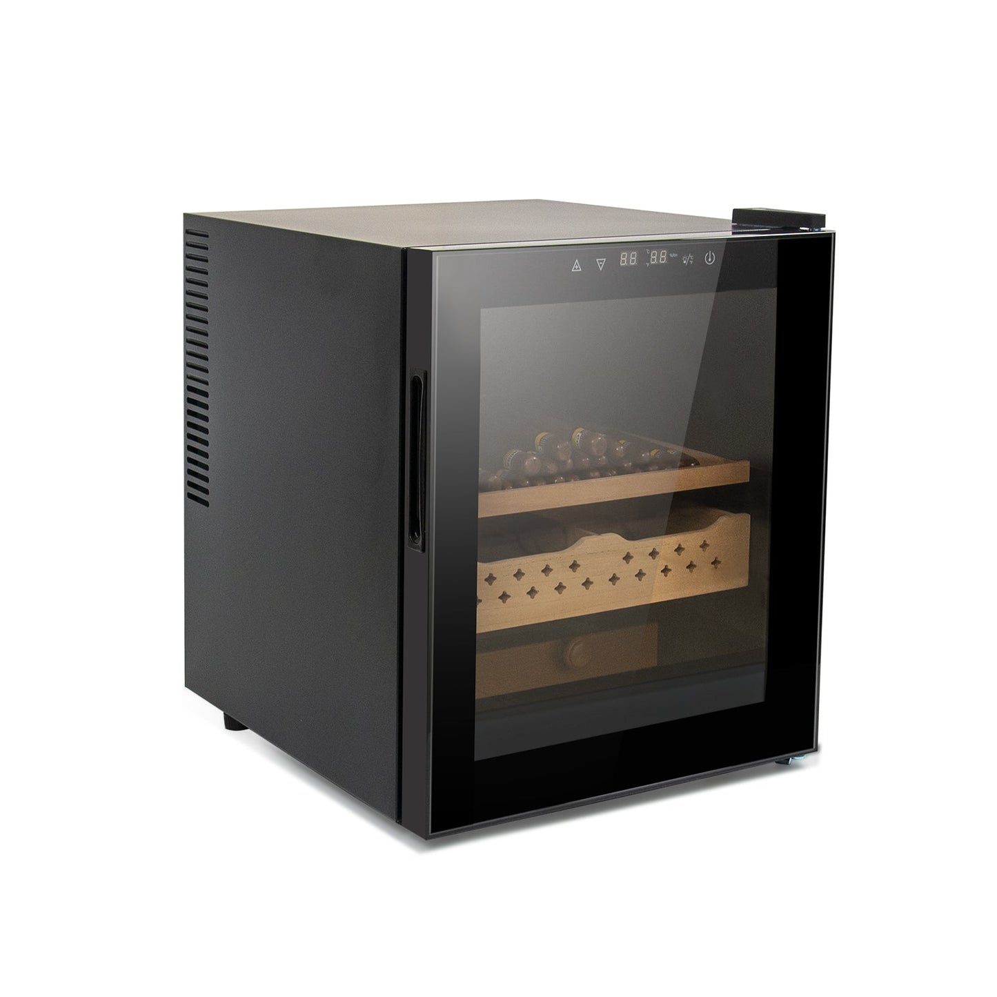50L Cigar Humidor with 3-IN-1 Cooling, Heating & Humidity Control, 250 Counts Capacity Cigar Humidor Humidifiers with Constant Temperature Controller