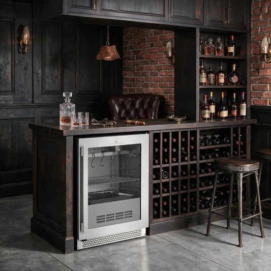 24″ Glass‑Door Meat Aging Fridge