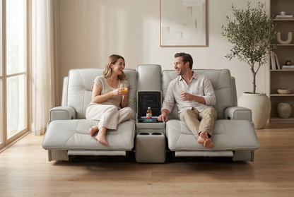 Atlas Fog 3-Piece Power Home Theater Seating