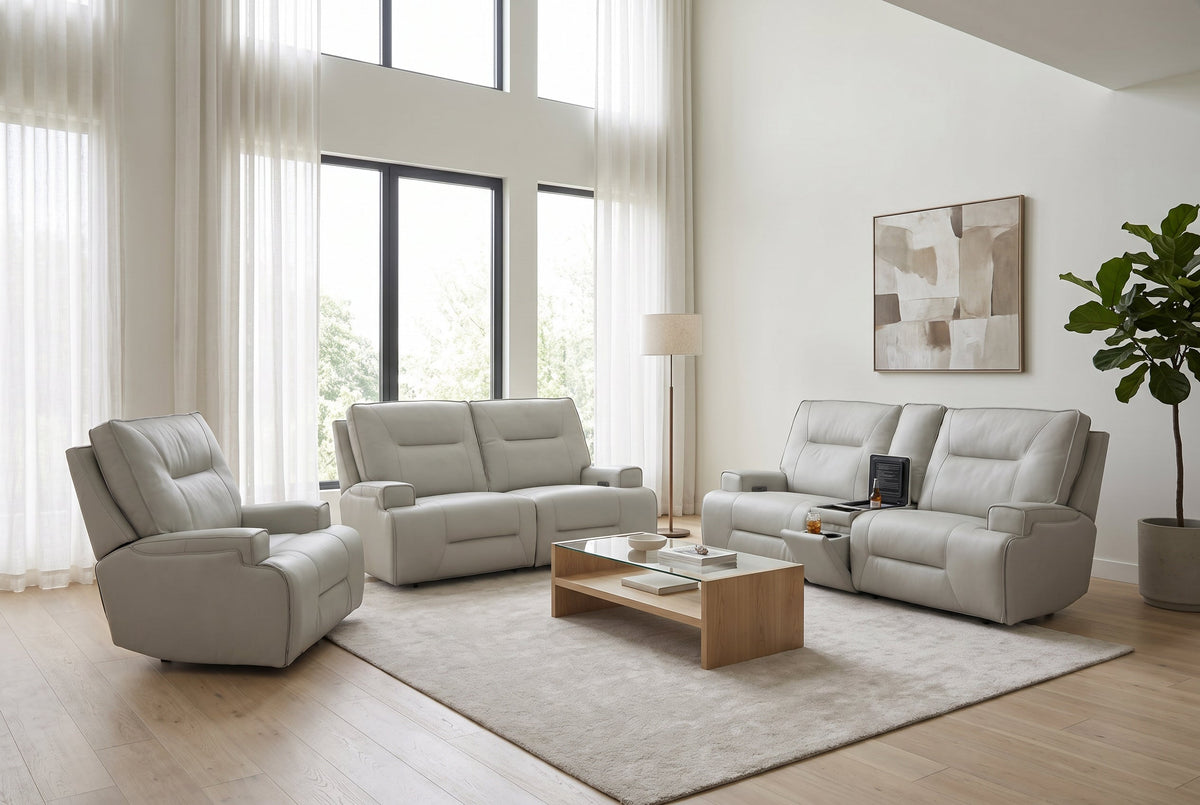 Atlas Fog 3-Piece Power Home Theater Seating