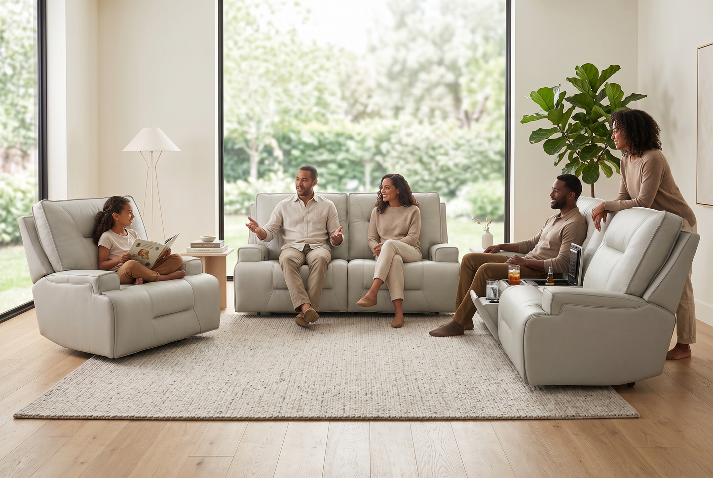 Atlas Fog Zero Gravity Power Sofa
