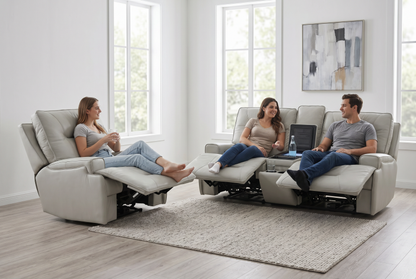 Atlas Fog Zero Gravity Power  Sofa w/ Fridge