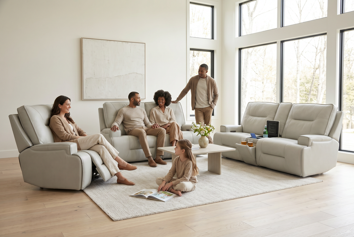 Atlas Fog Zero Gravity Power Sofa