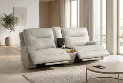 Atlas Fog Zero Gravity Power  Sofa w/ Fridge