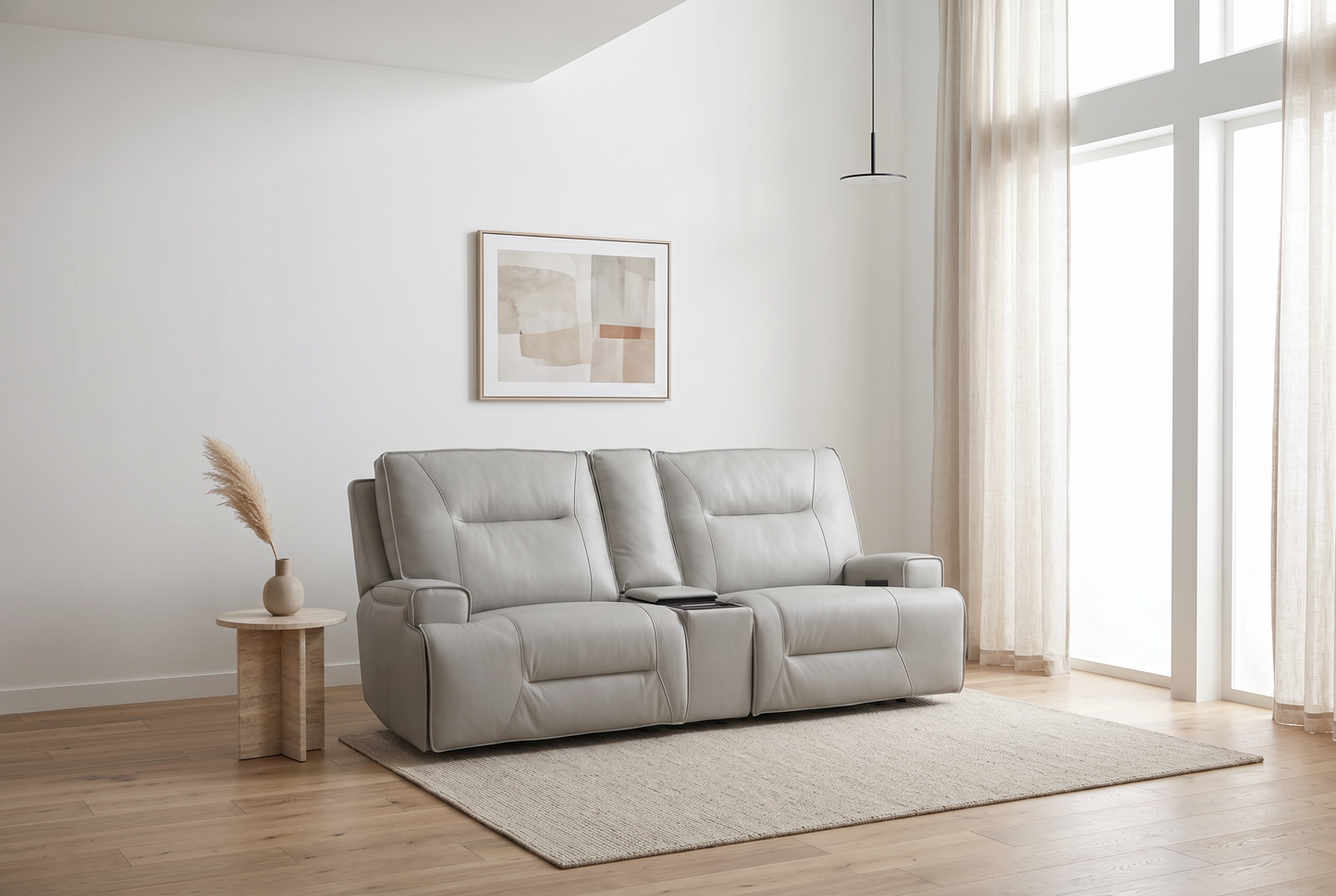 Atlas Fog 2-Piece Power Sofa Set