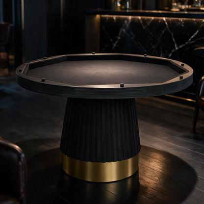 2 in 1 Poker Table  48" Black