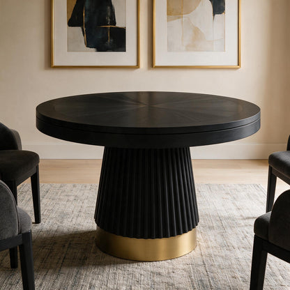 2 in 1 Poker Table  48" Black