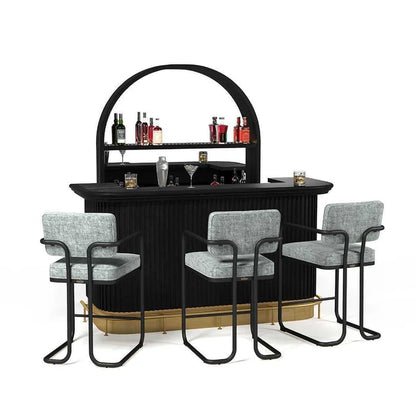 Prohibition Series Barstool with Arms