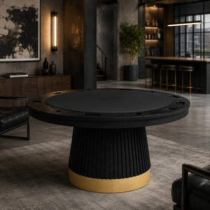Prohibition Series 60" Poker Table Black