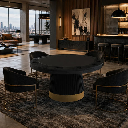 Prohibition Series 60" Poker Table Black