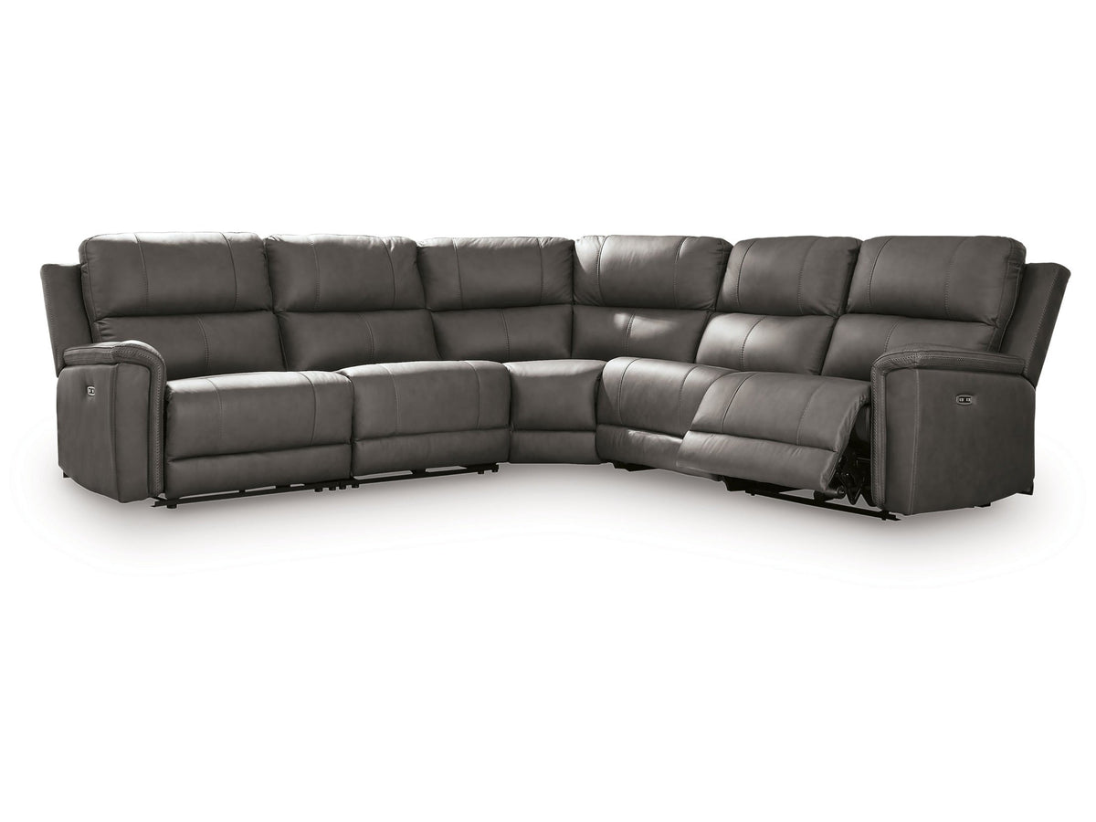 Modern Bleckley Anchor 5-Piece Power Reclining Sectional