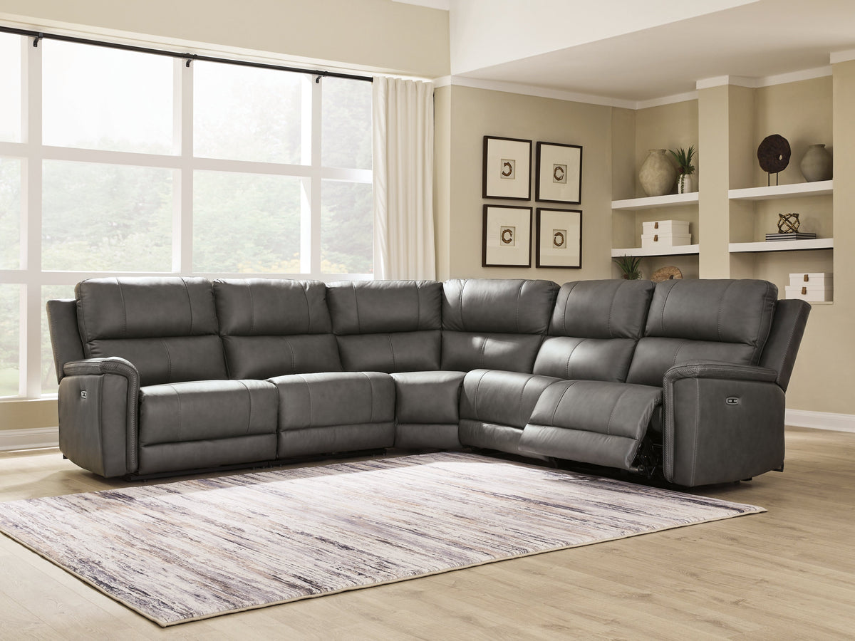 Modern Bleckley Anchor 5-Piece Power Reclining Sectional