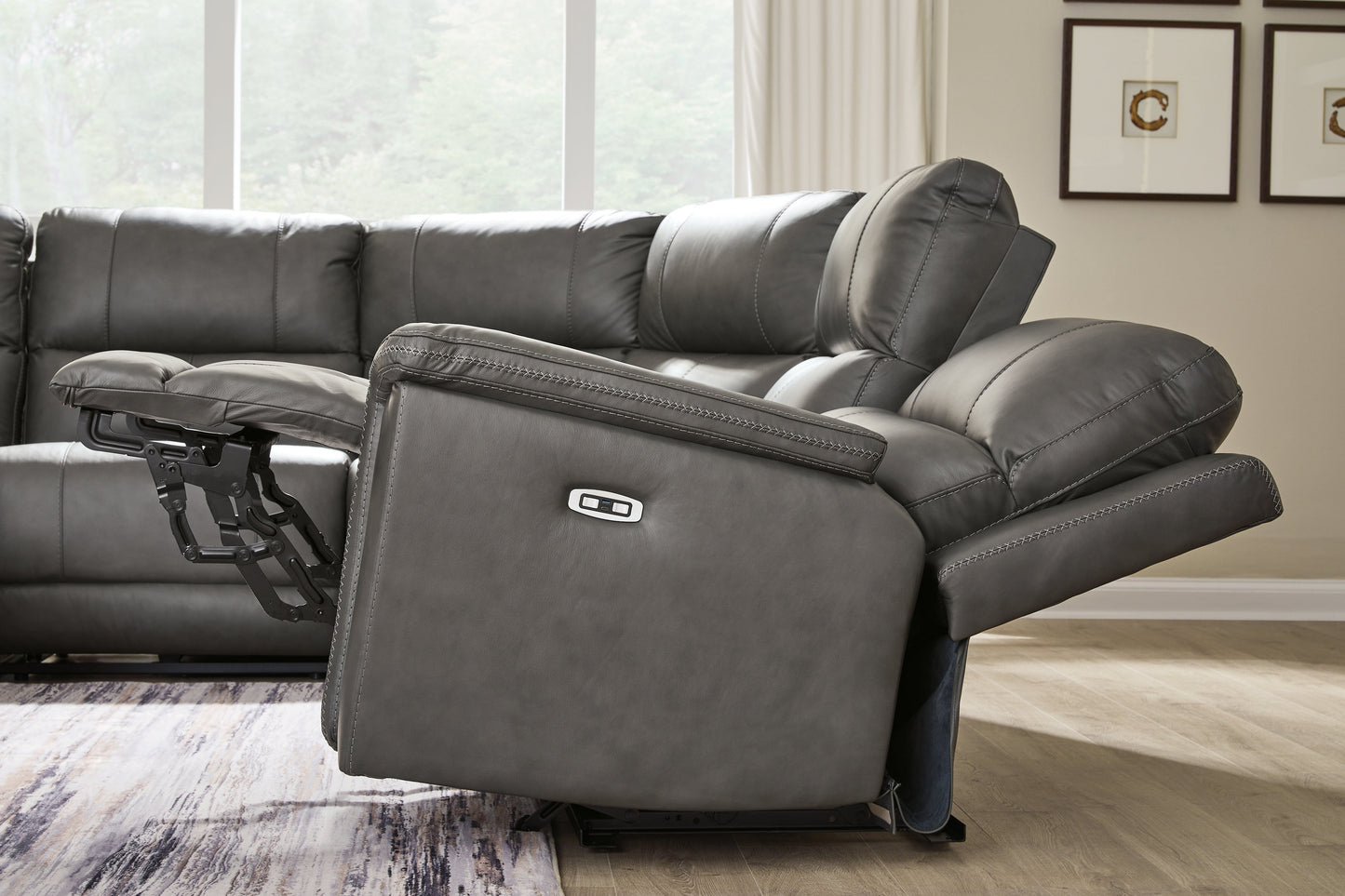Modern Bleckley Anchor 5-Piece Power Reclining Sectional
