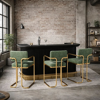 Prohibition Series 84" Cocktail Bar - Black