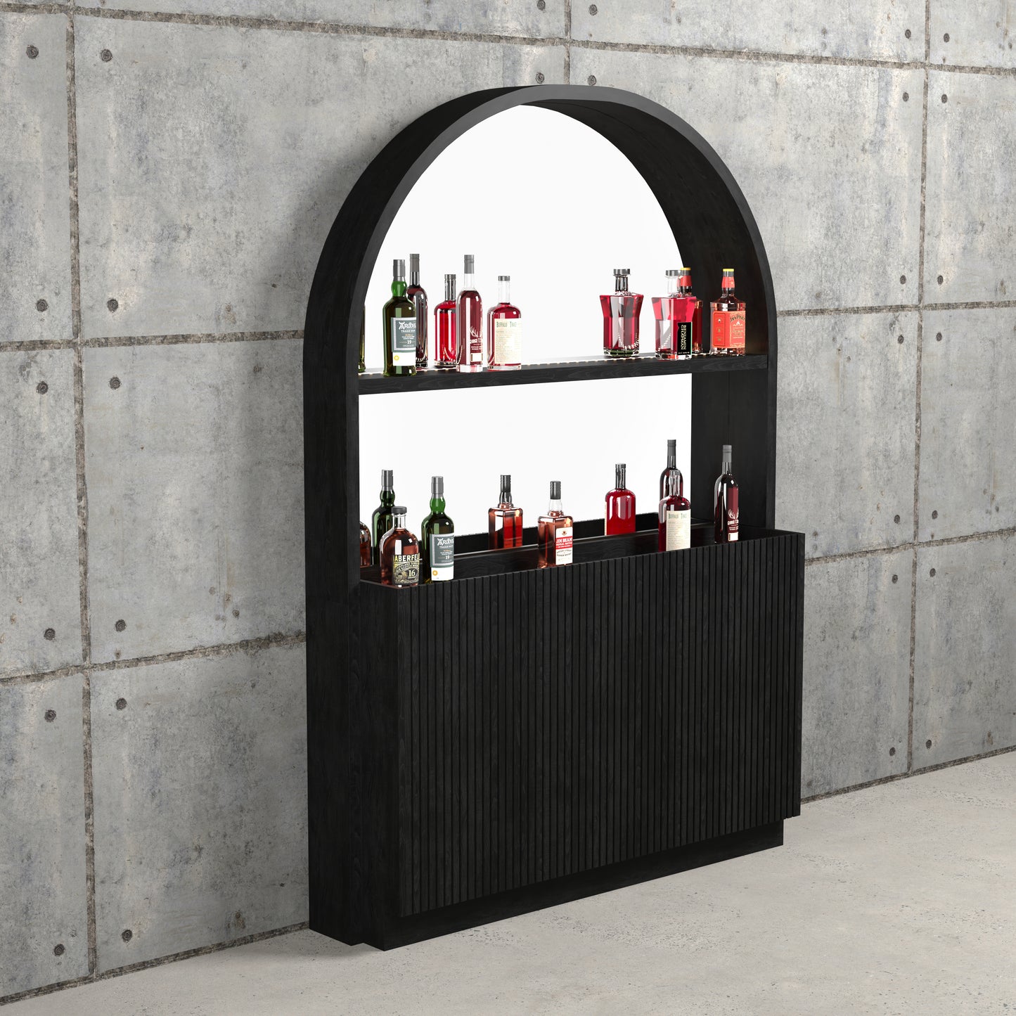 Prohibition Series Back Bar - Black