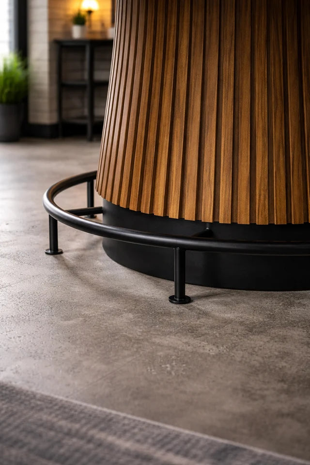 Black Footrail  60" Table Brown