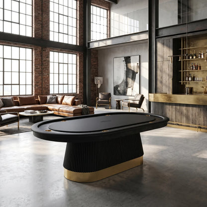 Prohibition Series Texas Hold'em Table Dining Top Black