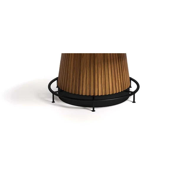 Black Footrail  60" Table Brown