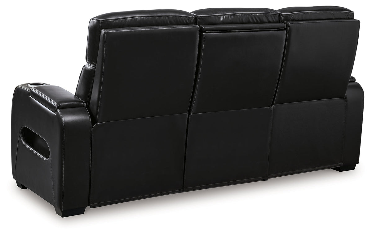 Boyington Black Power Reclining Sofa and Loveseat