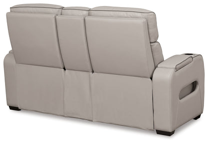 Boyington Gray Power Reclining Sofa, Loveseat and Recliner