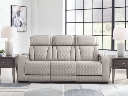Boyington Gray Power Reclining Sofa