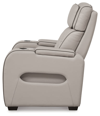Boyington Gray Power Reclining Sofa and Recliner