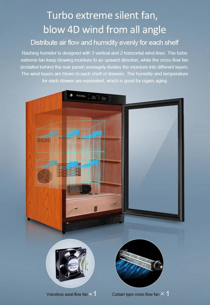 C150A Raching Electric Cigar  Humidor Cabinet  I 600 Cigars
