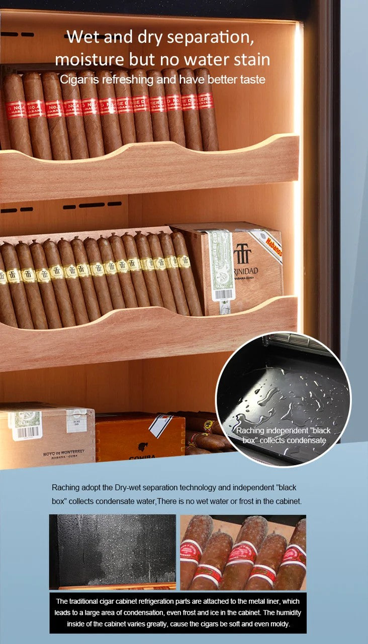 C150A Raching Electric Cigar  Humidor Cabinet  I 600 Cigars