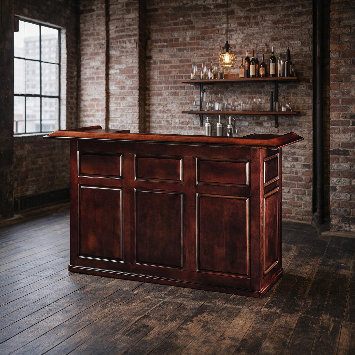 RAM Pub Series 72" Dry Bar Chestnut
