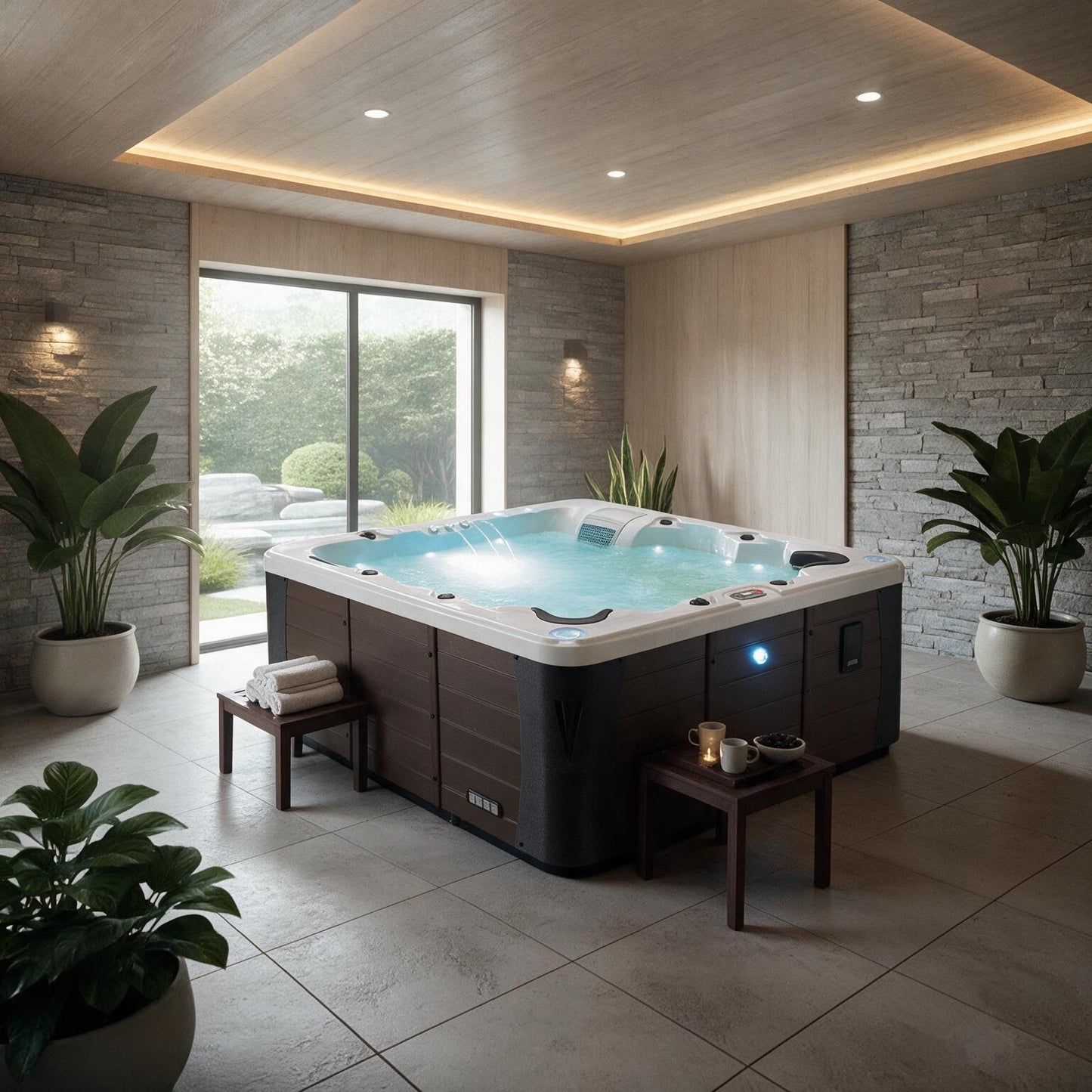 CSC Kansas 6-Person 240V Luxury 46-Jet Spa With Glacier Filtration