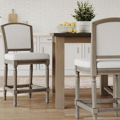 Wilmington Stool In Natural Gray