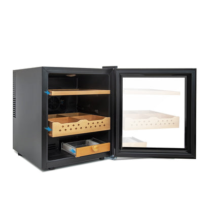 50L Cigar Humidor with 3-IN-1 Cooling, Heating & Humidity Control, 250 Counts Capacity Cigar Humidor Humidifiers with Constant Temperature Controller