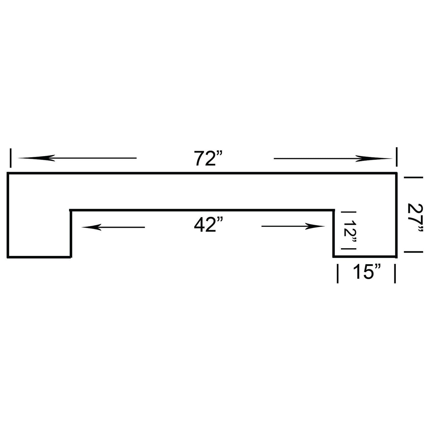 RAM Pub Series 72" Dry Bar Chestnut
